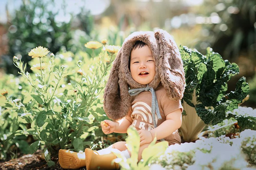 森系童话儿童摄影：此处有小动物出没