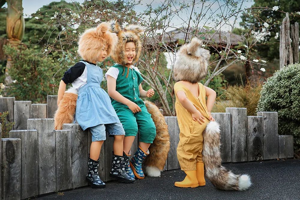 森系童话儿童摄影：此处有小动物出没