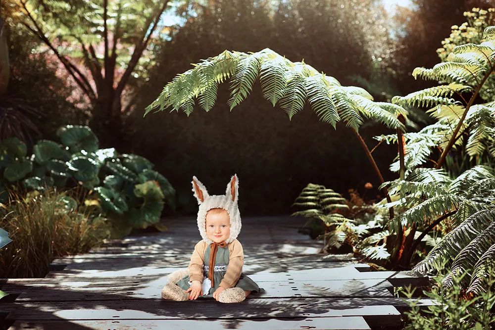 森系童话儿童摄影：此处有小动物出没