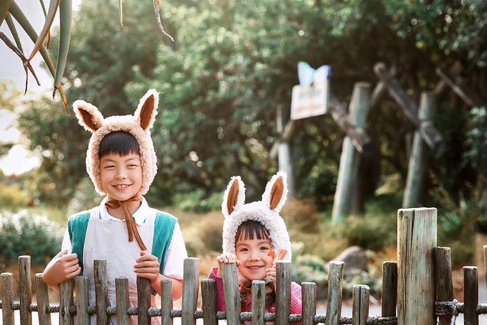 森系童话儿童摄影：此处有小动物出没