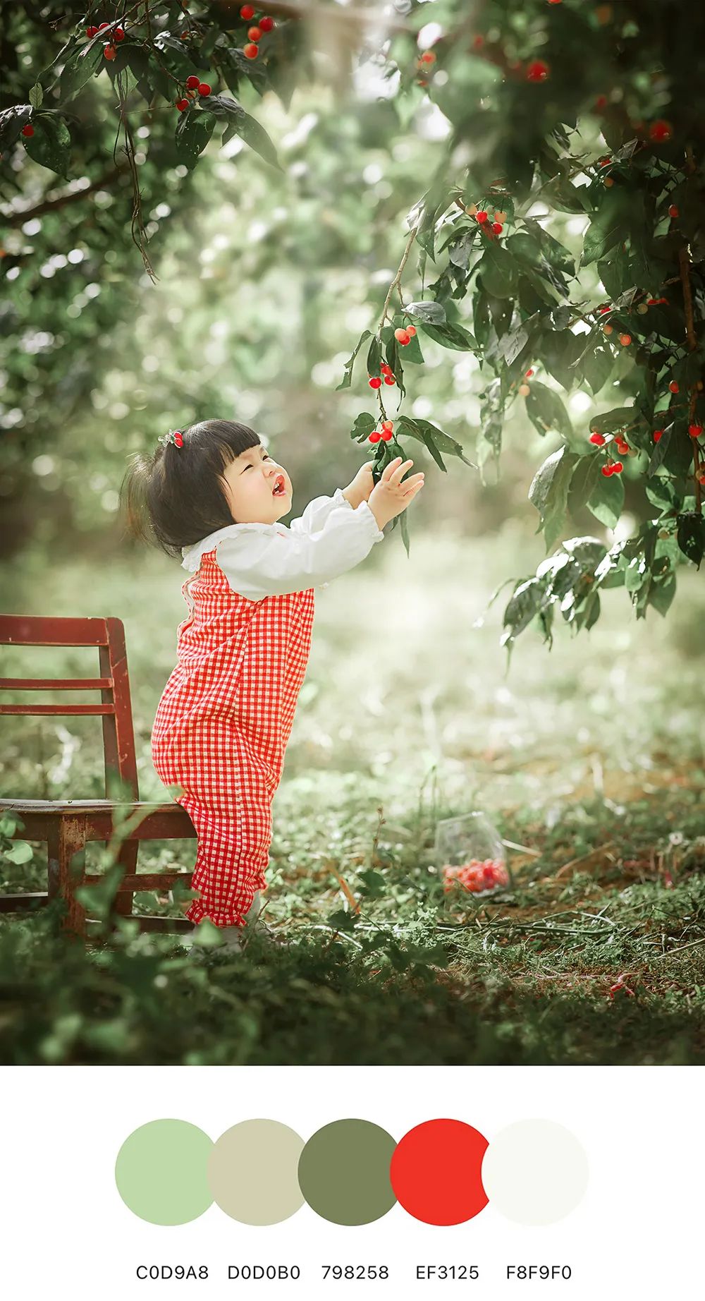治愈系摄影配色，定格孩子们的春天