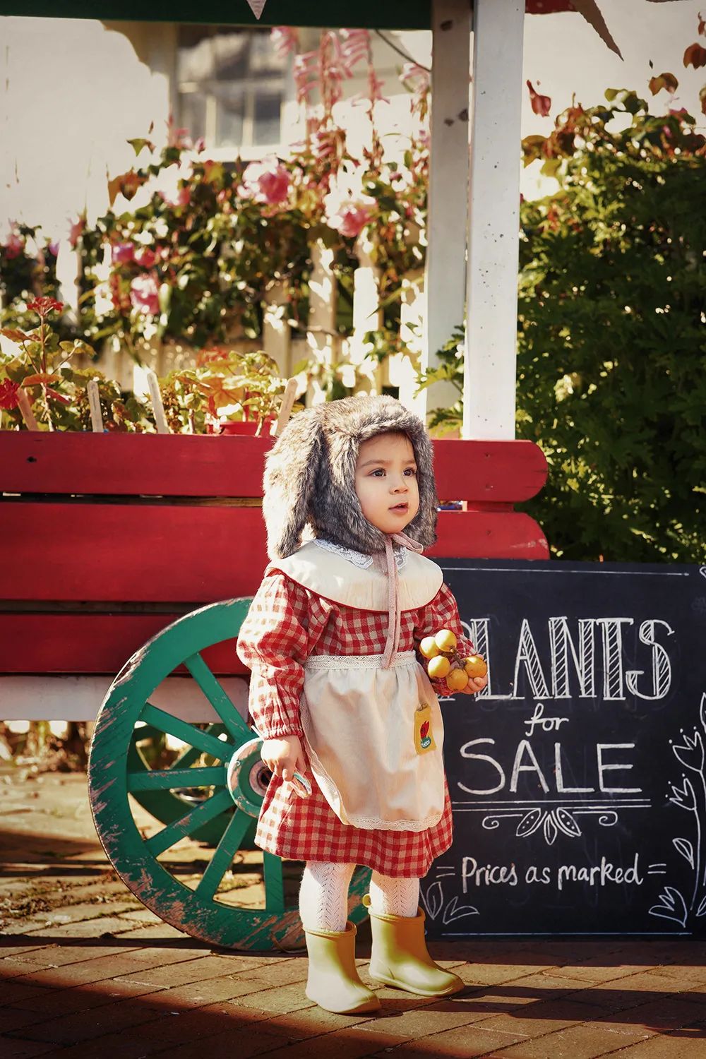 森系童话儿童摄影：此处有小动物出没