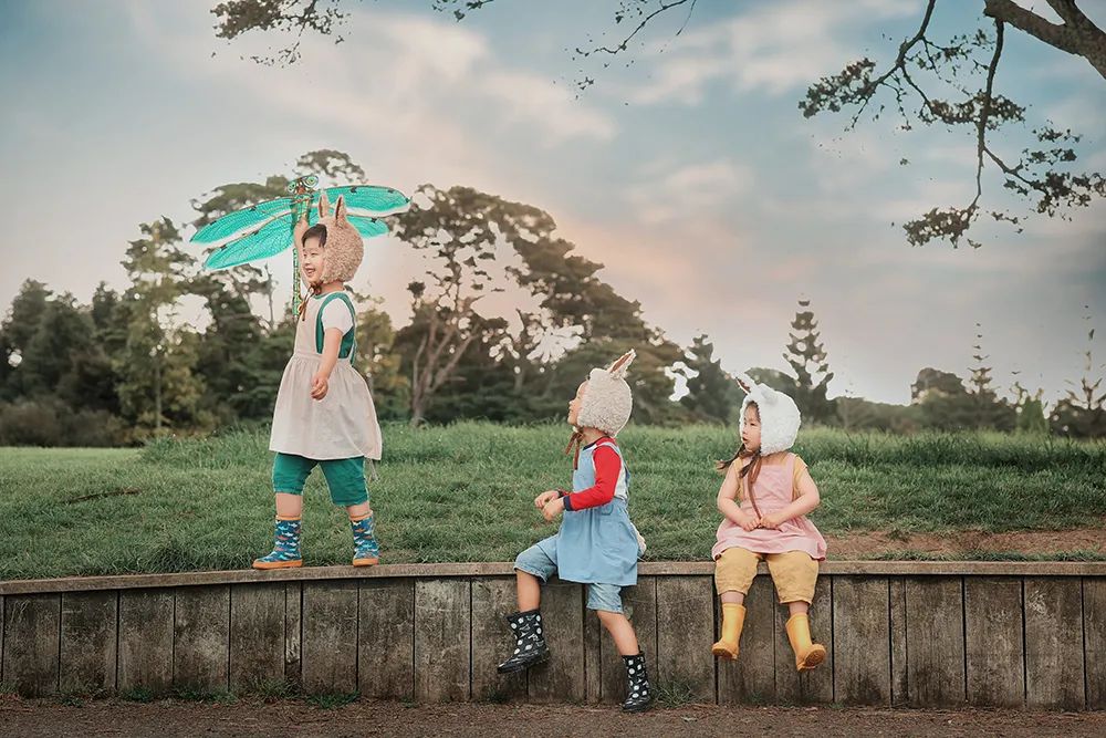 森系童话儿童摄影：此处有小动物出没