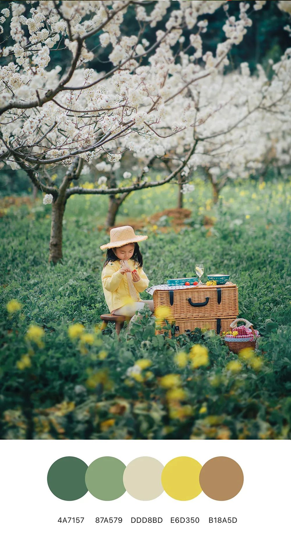 治愈系摄影配色，定格孩子们的春天