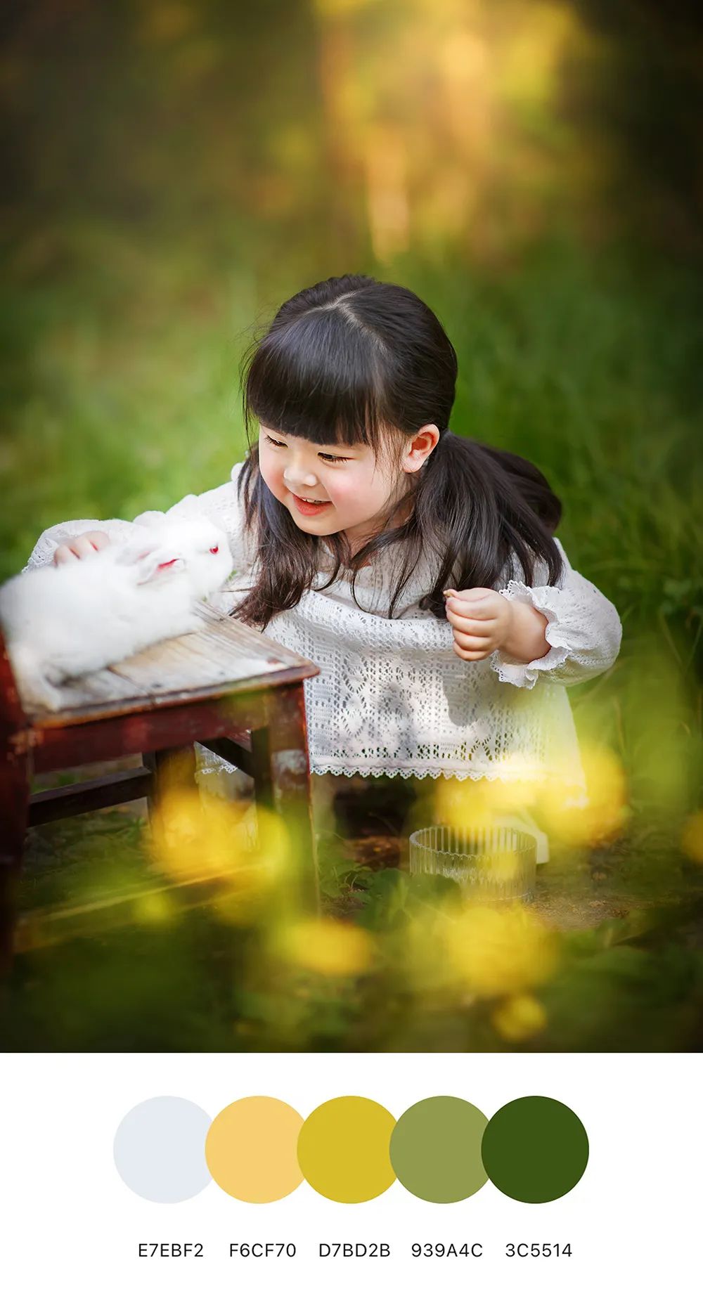 治愈系摄影配色，定格孩子们的春天