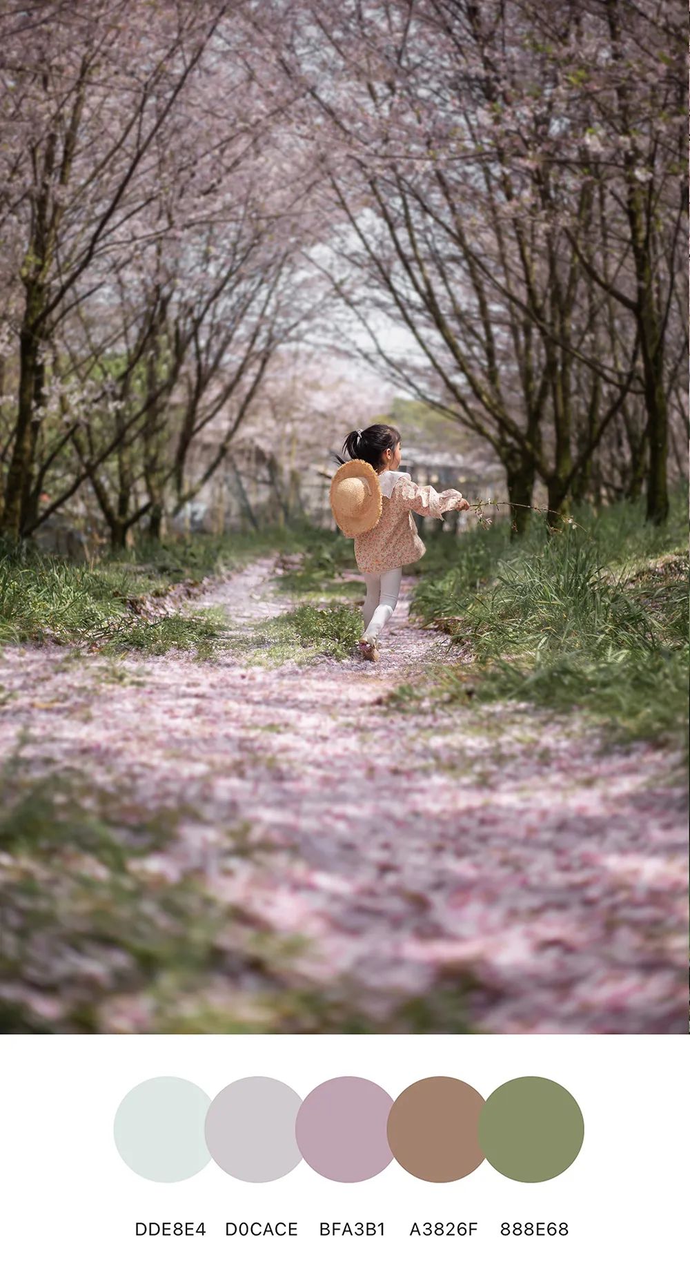 治愈系摄影配色，定格孩子们的春天