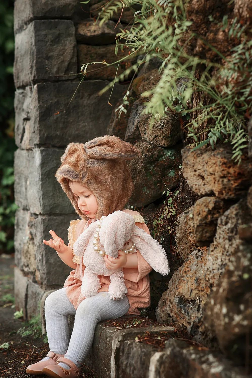 森系童话儿童摄影：此处有小动物出没