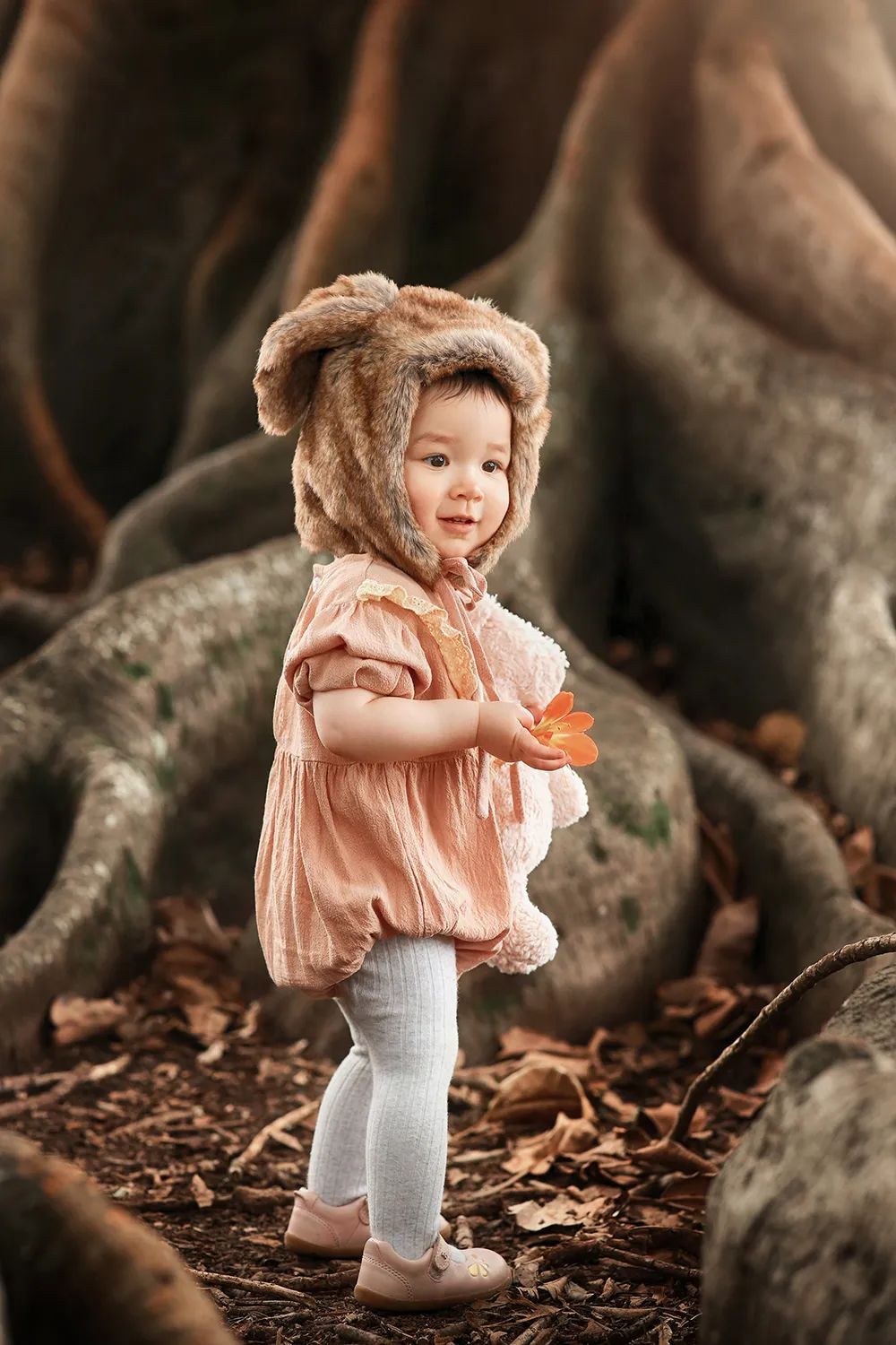 森系童话儿童摄影：此处有小动物出没