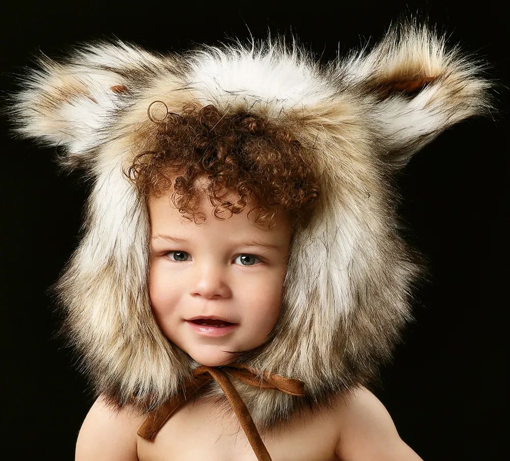 森系童话儿童摄影：此处有小动物出没